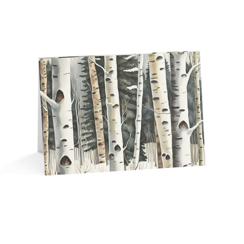 Winter Aspen Trunks - Fine Art Greeting Cards